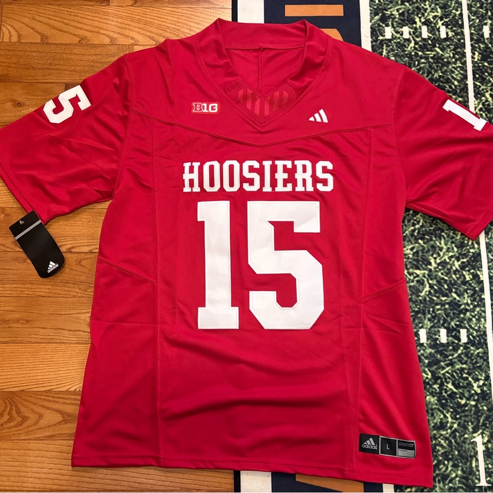 Fernando Mendoza Indiana Hoosiers NCAA Red Jersey STITCHED NWT Size Large